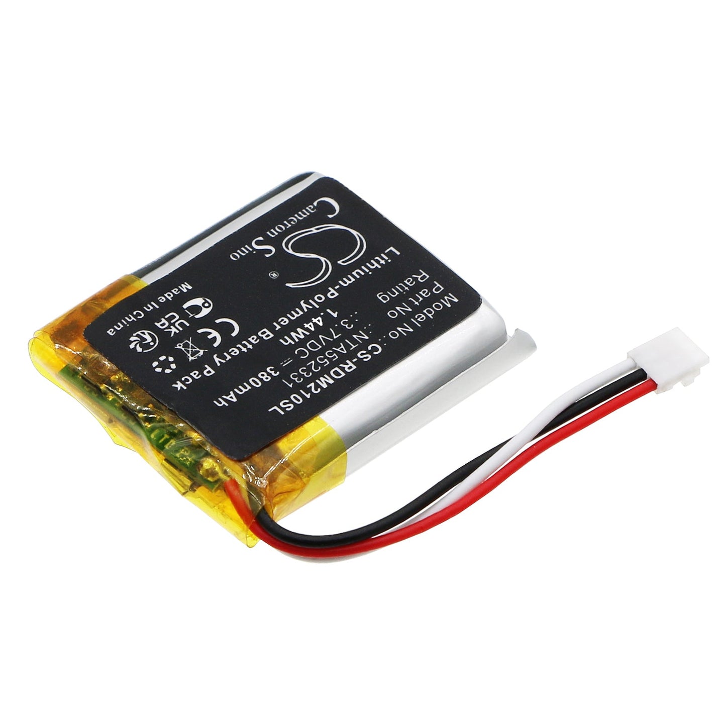 Replacement Battery for Rode Wireless Go II – Wireless Headset – 380mAh / 1.44Wh / 3.8V