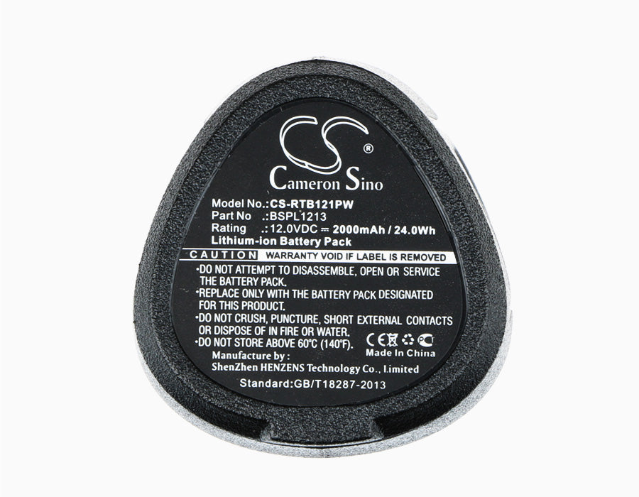 Replacement Battery for Ryobi RCD12011L – Power Tools – 2000mAh / 24.0Wh / 12.0V