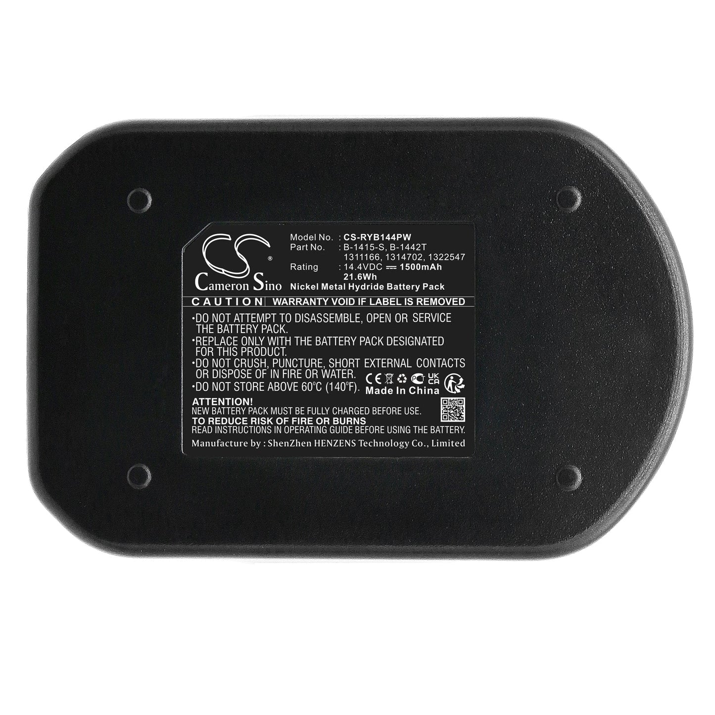 Replacement Battery for Ryobi CBI1442D – Power Tools – 1500mAh / 21.60Wh / 14.4V