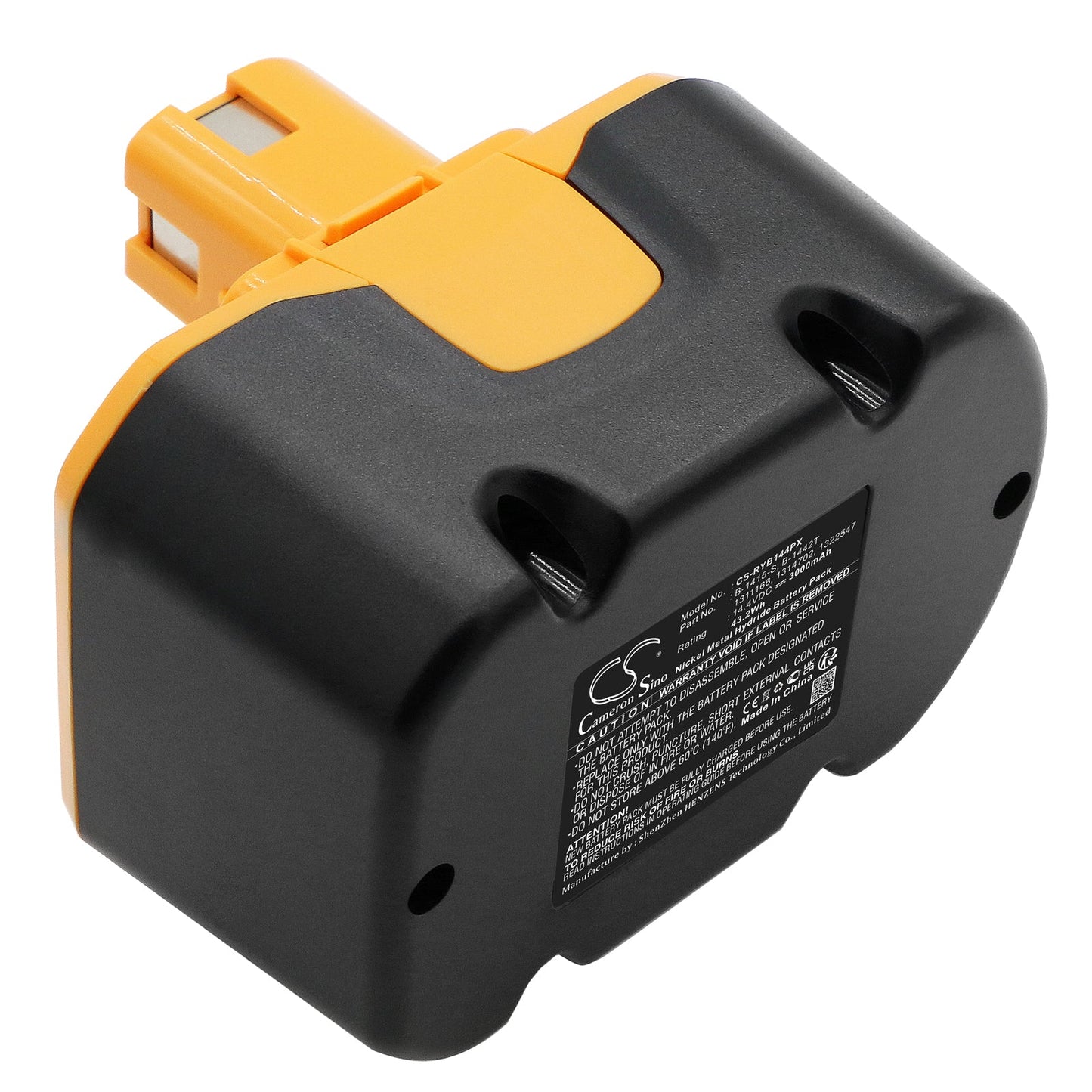 Replacement Battery for Ryobi CBI1442D – Power Tools – 3000mAh / 43.20Wh / 14.4V