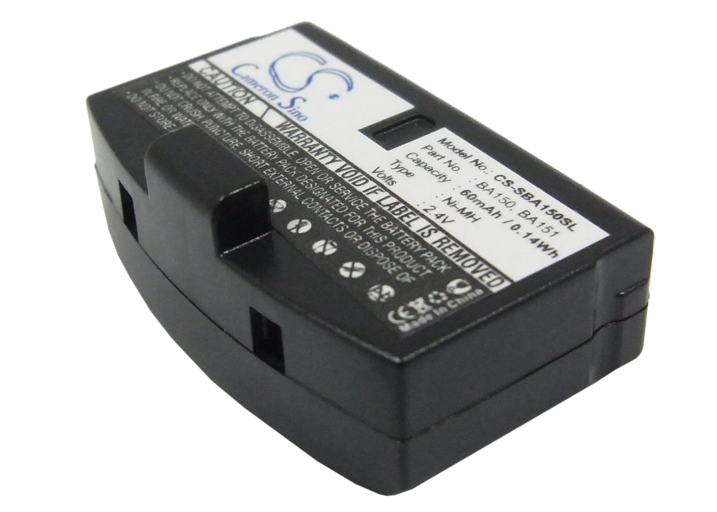 Replacement Battery for Williams Sound WIRRX16 – Wireless Headset – 60mAh / 0.144Wh / 2.4V