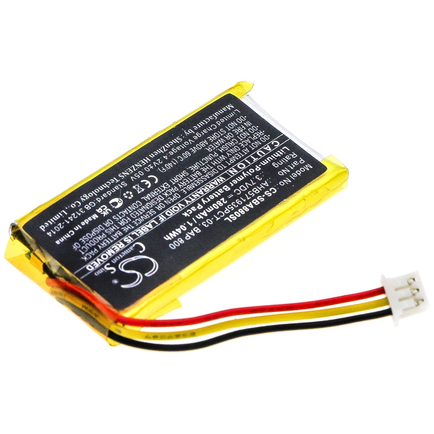 Replacement Battery for Sennheiser Flex 5000 – Wireless Headset – 280mAh / 1.04Wh / 3.7V