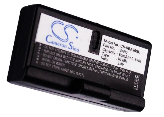 Replacement Battery for Sennheiser A100A – Wireless Headset – 60mAh / 0.14Wh / 2.4V