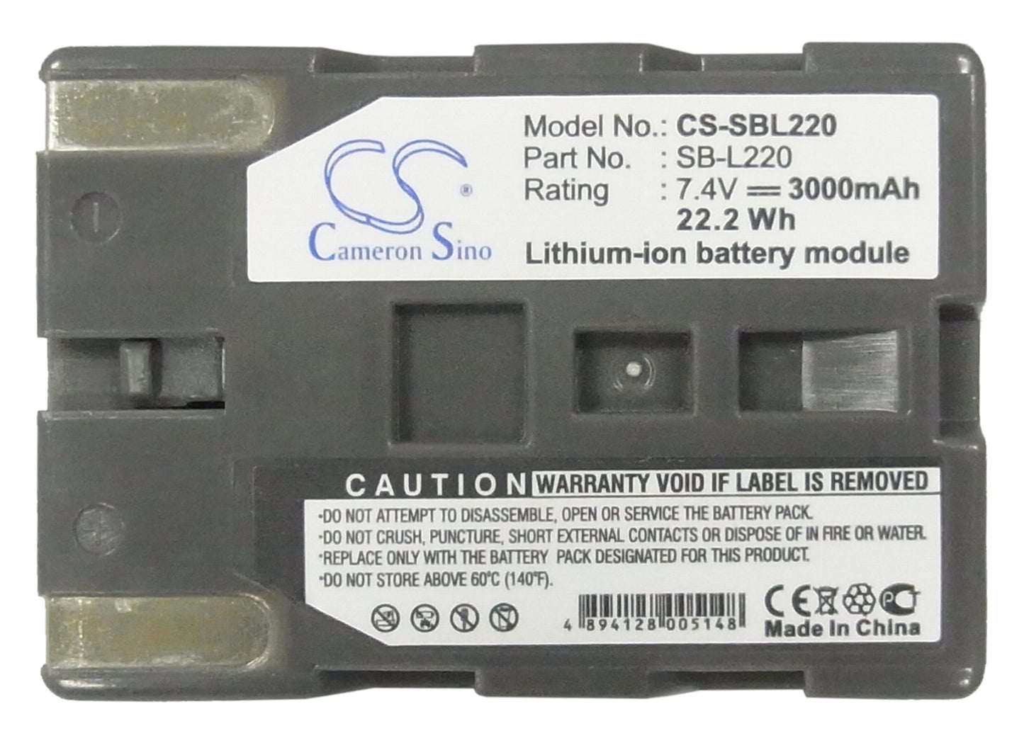 Replacement Battery for Samsung SCD20 – Camera – 3000mAh / 7.4V