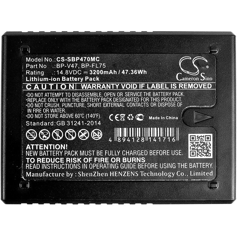 Replacement Battery for Sony PMW-400 – Camera – 3200mAh / 47.36Wh / 14.8V