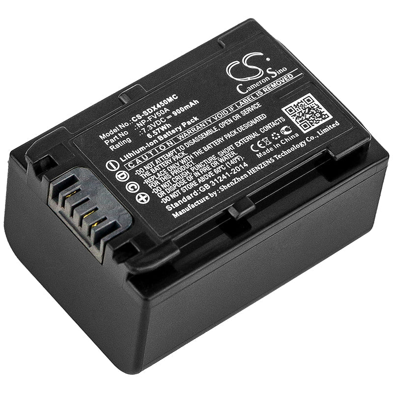 Replacement Battery for Sony FDR-AX33 – Camera – 900mAh / 6.57Wh / 7.3V