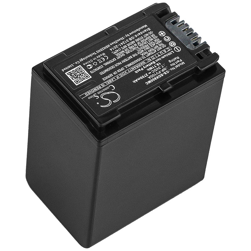 Replacement Battery for Sony FDR-AX33 – Camera – 2700mAh / 19.71Wh / 7.3V