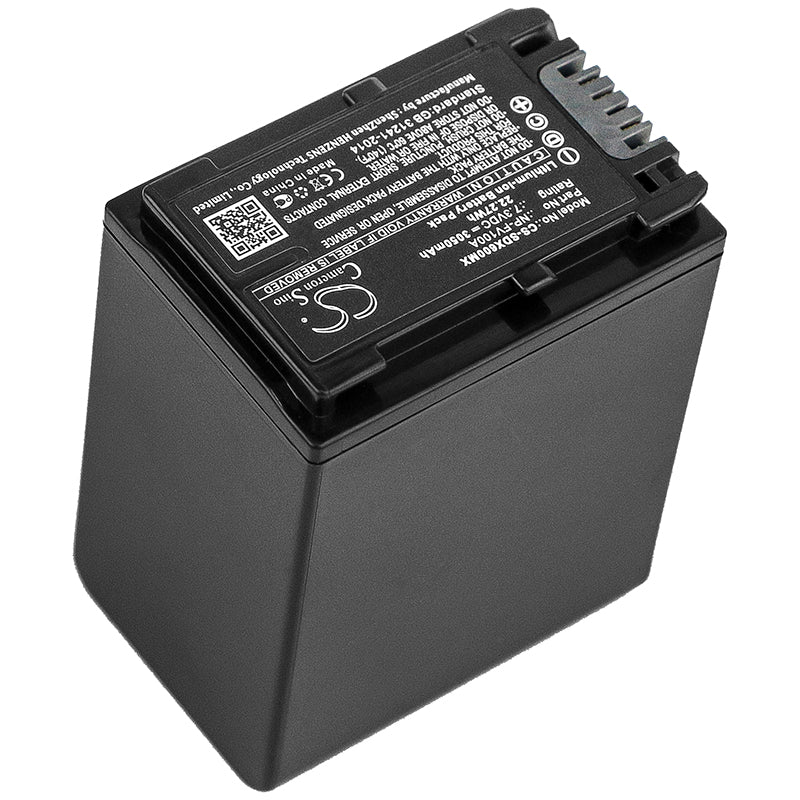 Replacement Battery for Sony FDR-AX33 – Camera – 3050mAh / 22.27Wh / 7.3V