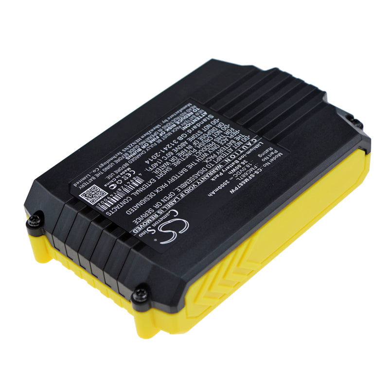 Replacement Battery for Black & Decker ASD18 Typ 1 – Power Tools – 2000mAh / 36.00Wh / 18.0V