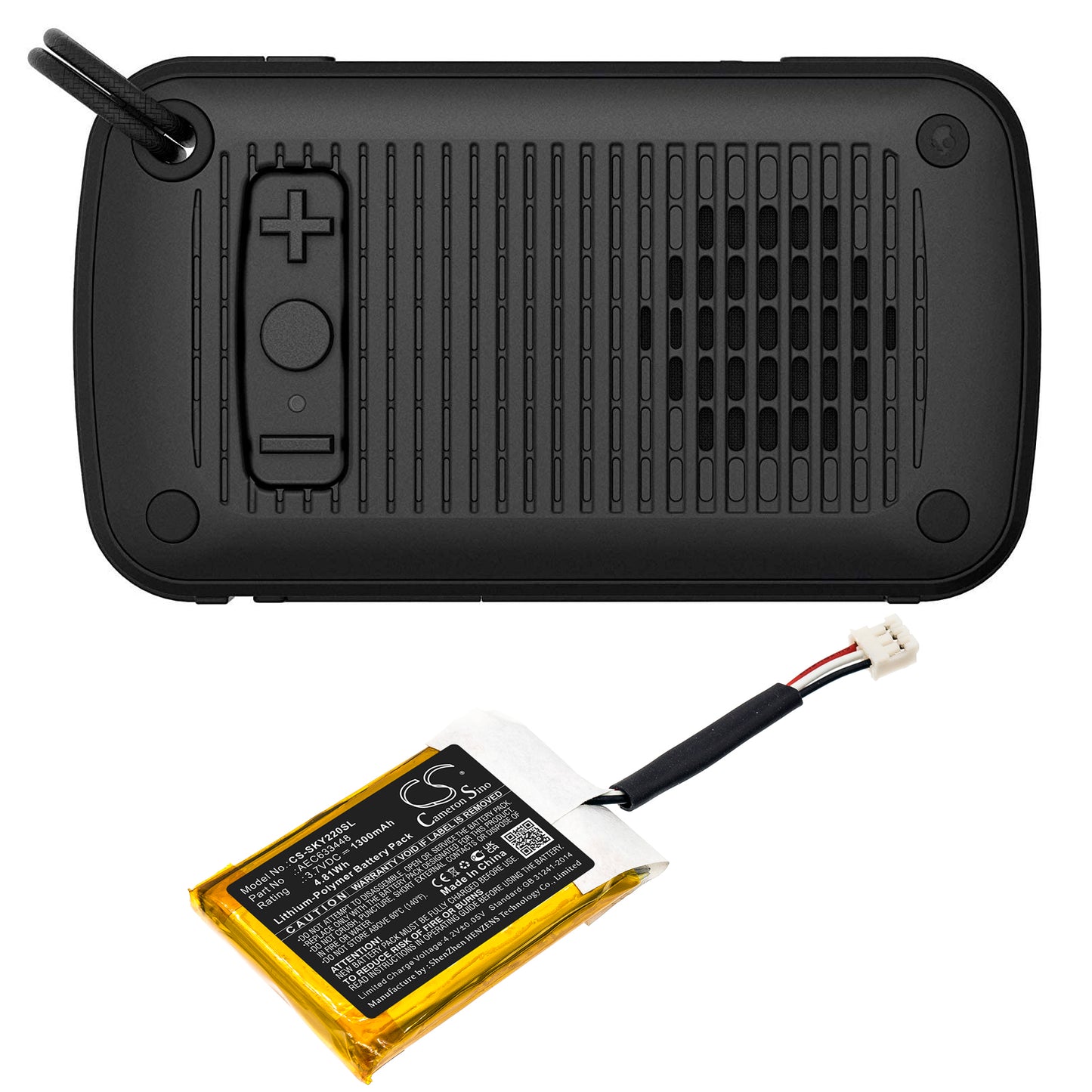 Replacement Battery for Skullcandy Ambush – 1300mAh / 4.81Wh