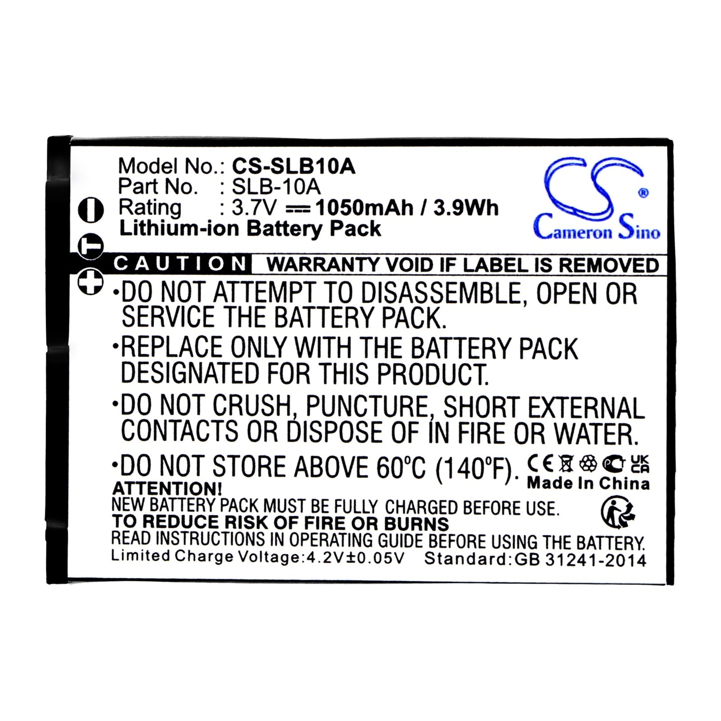 Replacement Battery for HP C200W – Camera – 1050mAh / 3.89Wh / 3.7V