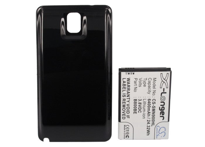 Replacement Battery for Samsung Galaxy Note 3 – Mobile, SmartPhone – 6400mAh / 24.32Wh / 3.8V