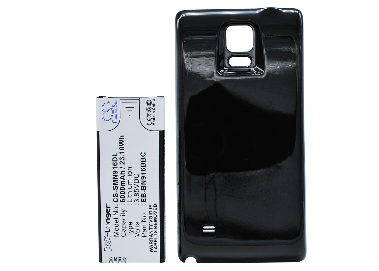 Replacement Battery for Samsung Galaxy Note 4 ( China Mobile ) – Mobile, SmartPhone – 6000mAh / 23.10Wh / 3.85V