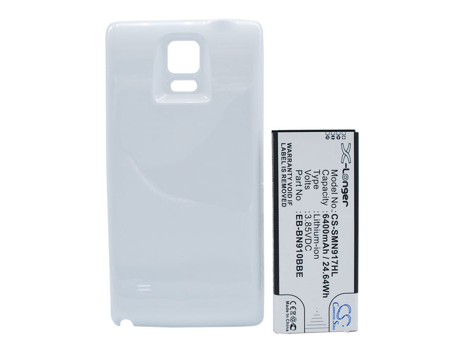 Replacement Battery for Samsung Galaxy Note 4 – Mobile, SmartPhone – 6400mAh / 24.64Wh / 3.85V