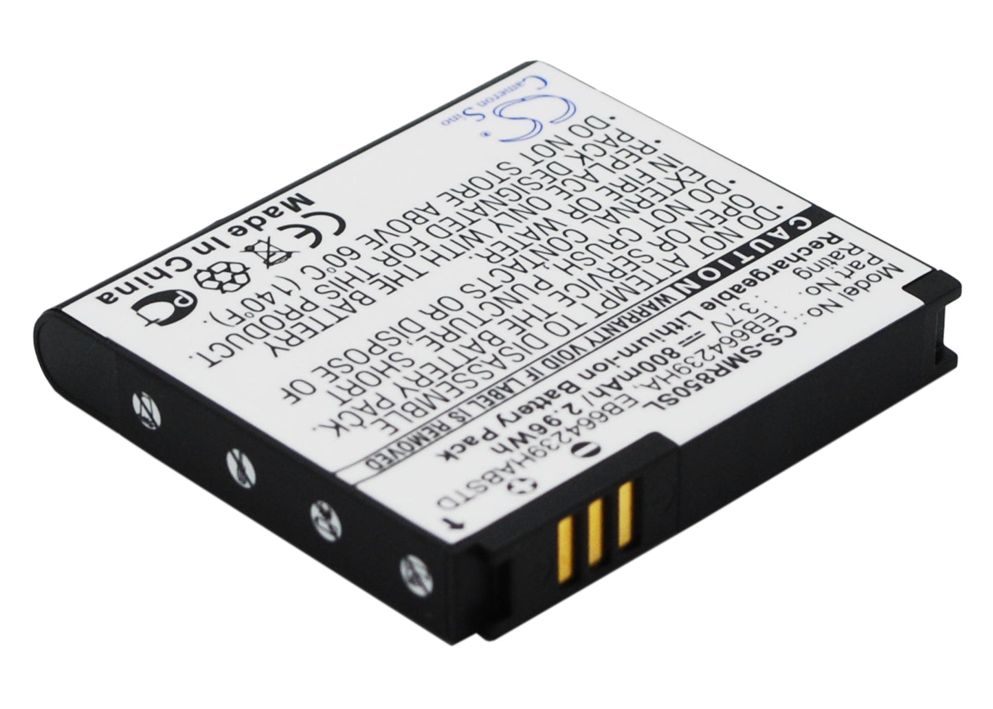 Replacement Battery for USCellular  Caliber R850 – Mobile, SmartPhone – 800mAh/2.96Wh / 3.7V