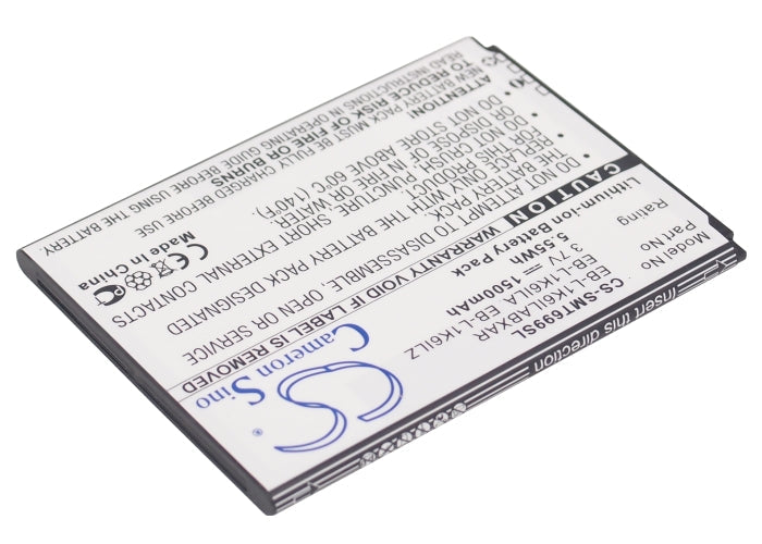 Replacement Battery for Verizon  Galaxy Stratosphere II – Mobile, SmartPhone – 1500mAh/5.55Wh / 3.7V
