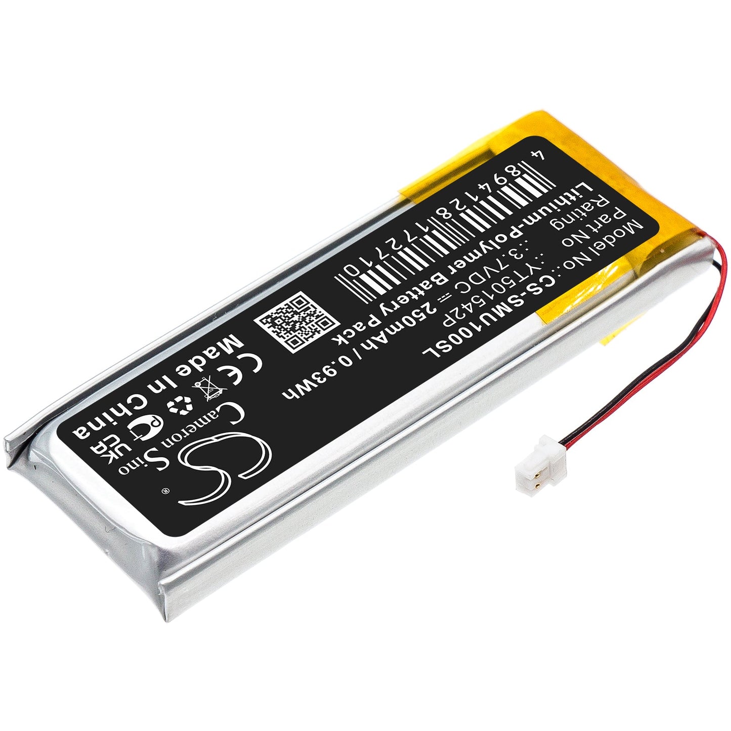 Replacement Battery for Sena 10U – Wireless Headset – 250mAh / 0.93Wh / 3.7V