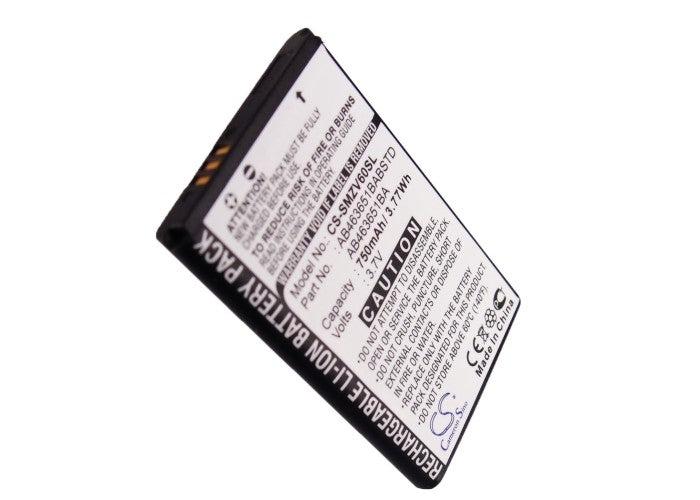 Replacement Battery for Samsung Rant R450 – Mobile, SmartPhone – 750mAh / 2.78Wh / 3.7V