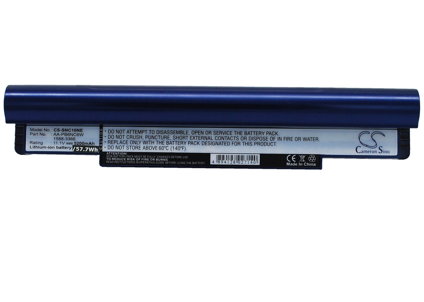 Replacement Battery for Samsung N110 (black) – Notebook, Laptop – 5200mAh / 11.1V