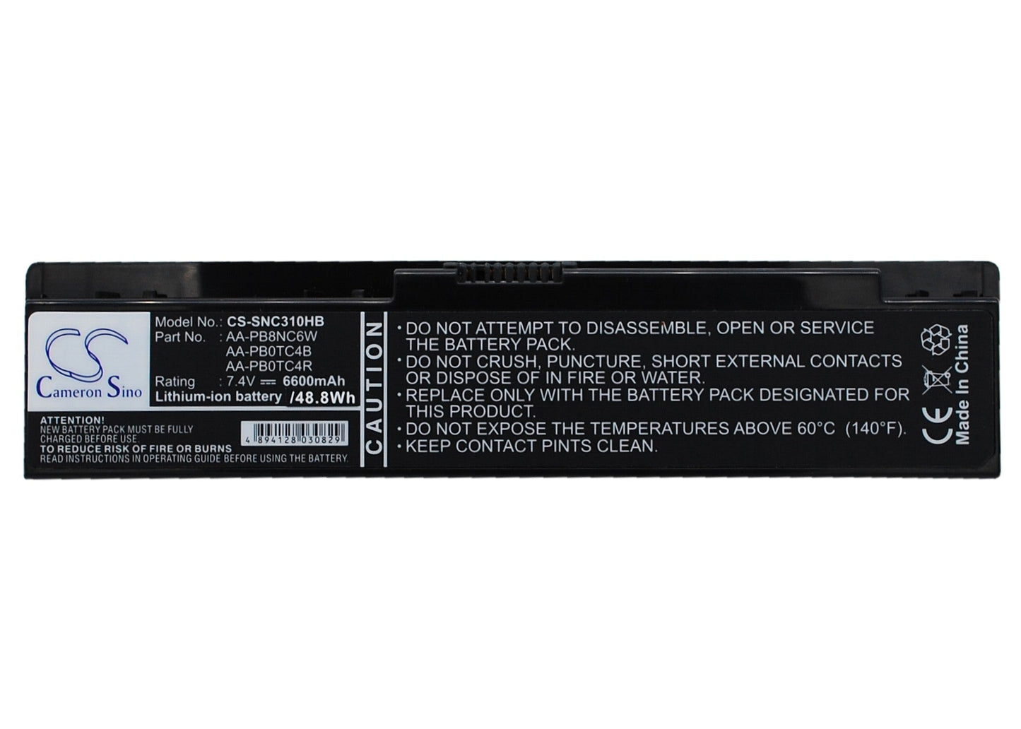 Replacement Battery for Samsung 305U1Z – Notebook, Laptop – 6600mAh / 48.84Wh / 7.4V