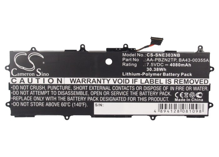 Replacement Battery for Samsung 303C – Notebook, Laptop – 4080mAh / 30.60Wh / 7.5V
