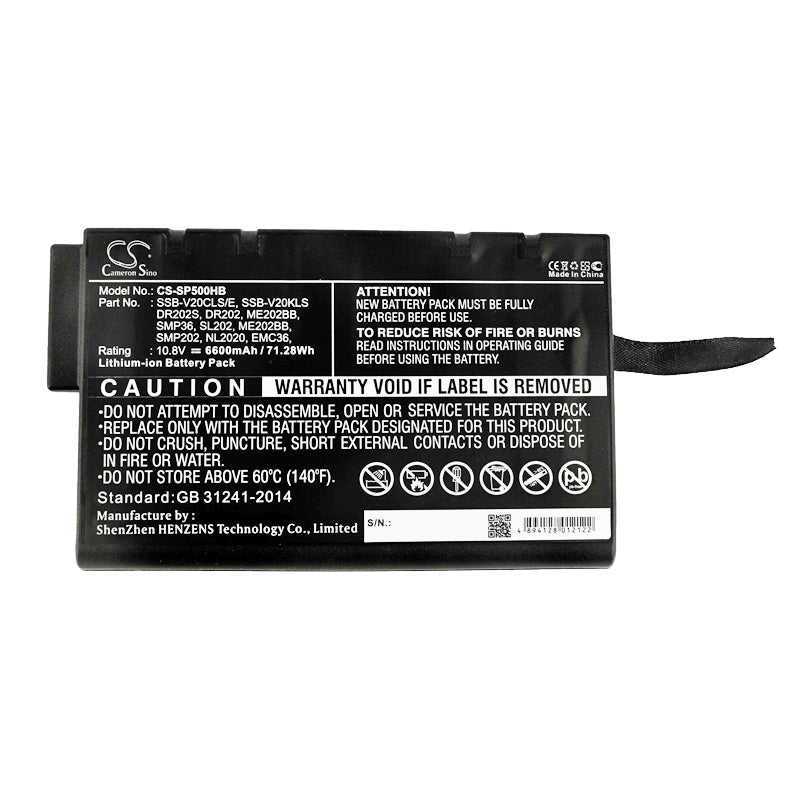 Replacement Battery for Getac M230 – Notebook, Laptop – 6600mAh / 71.28Wh / 10.8V