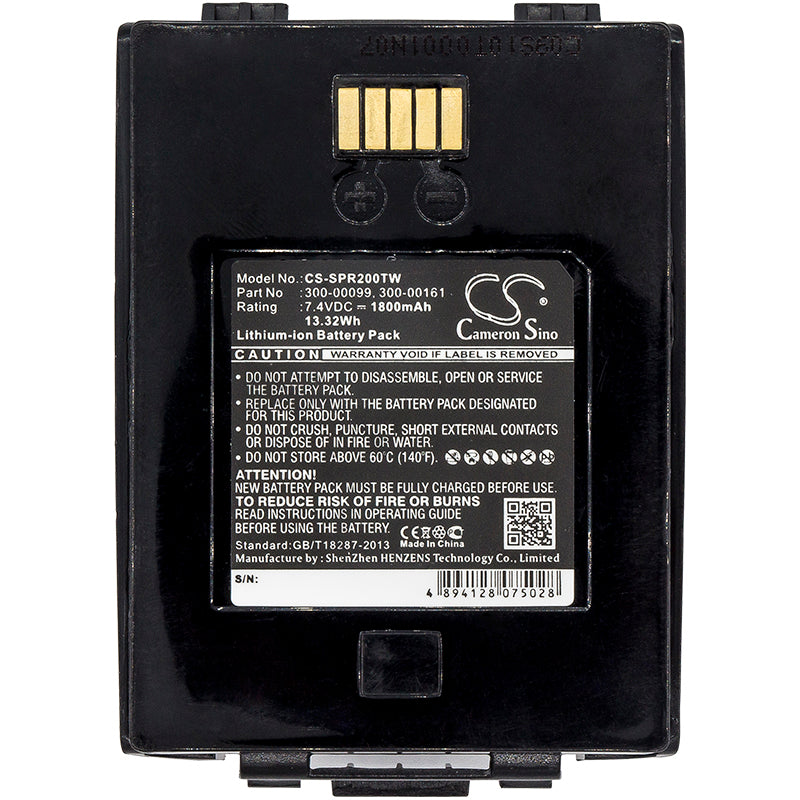 Replacement Battery for Simoco-Sepura SRC3300 – Two-Way Radio – 1800mAh / 13.32Wh / 7.4V