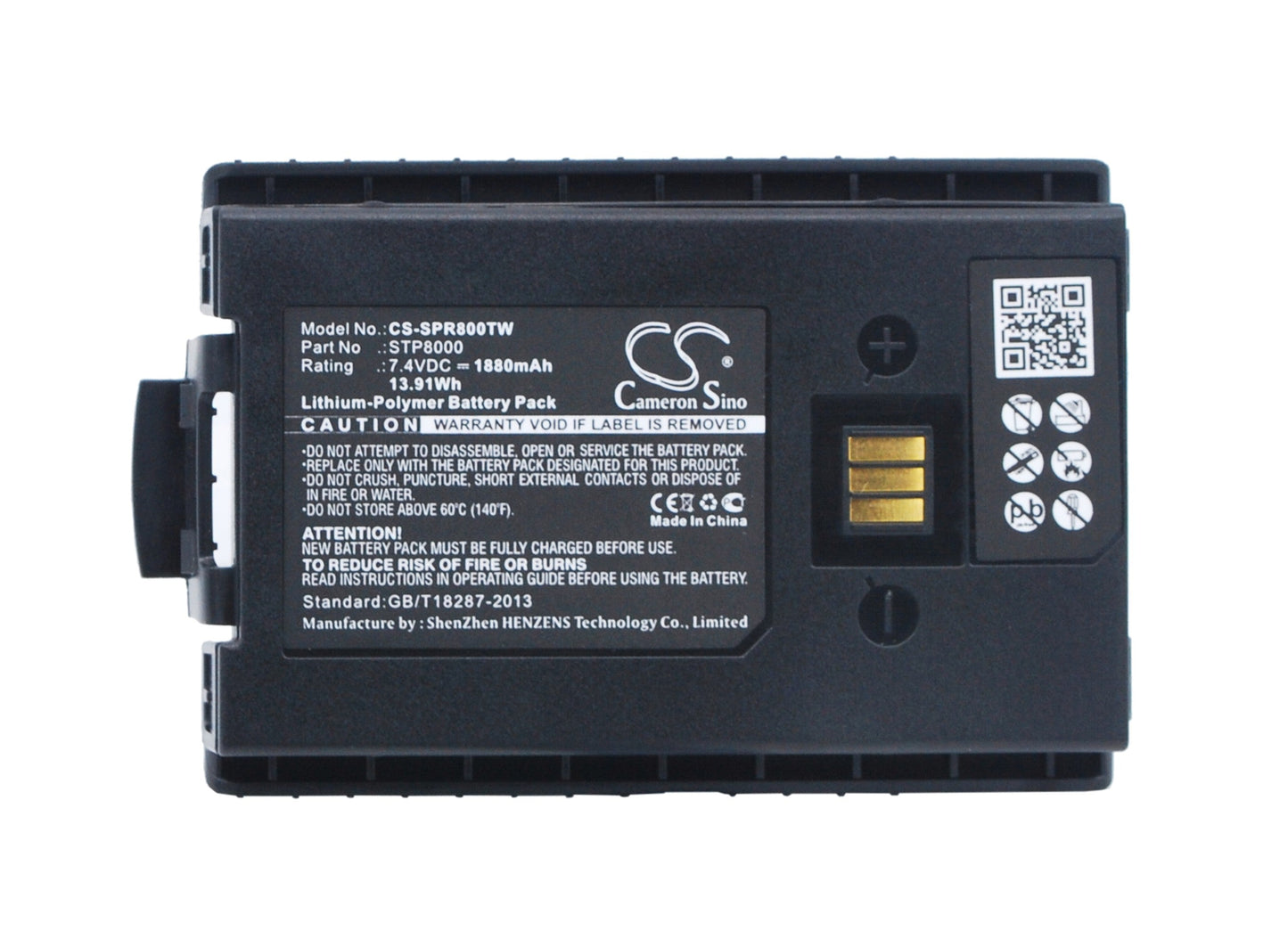 Replacement Battery for TETRA SC20 – Two-Way Radio – 1880mAh / 13.91Wh / 7.4V