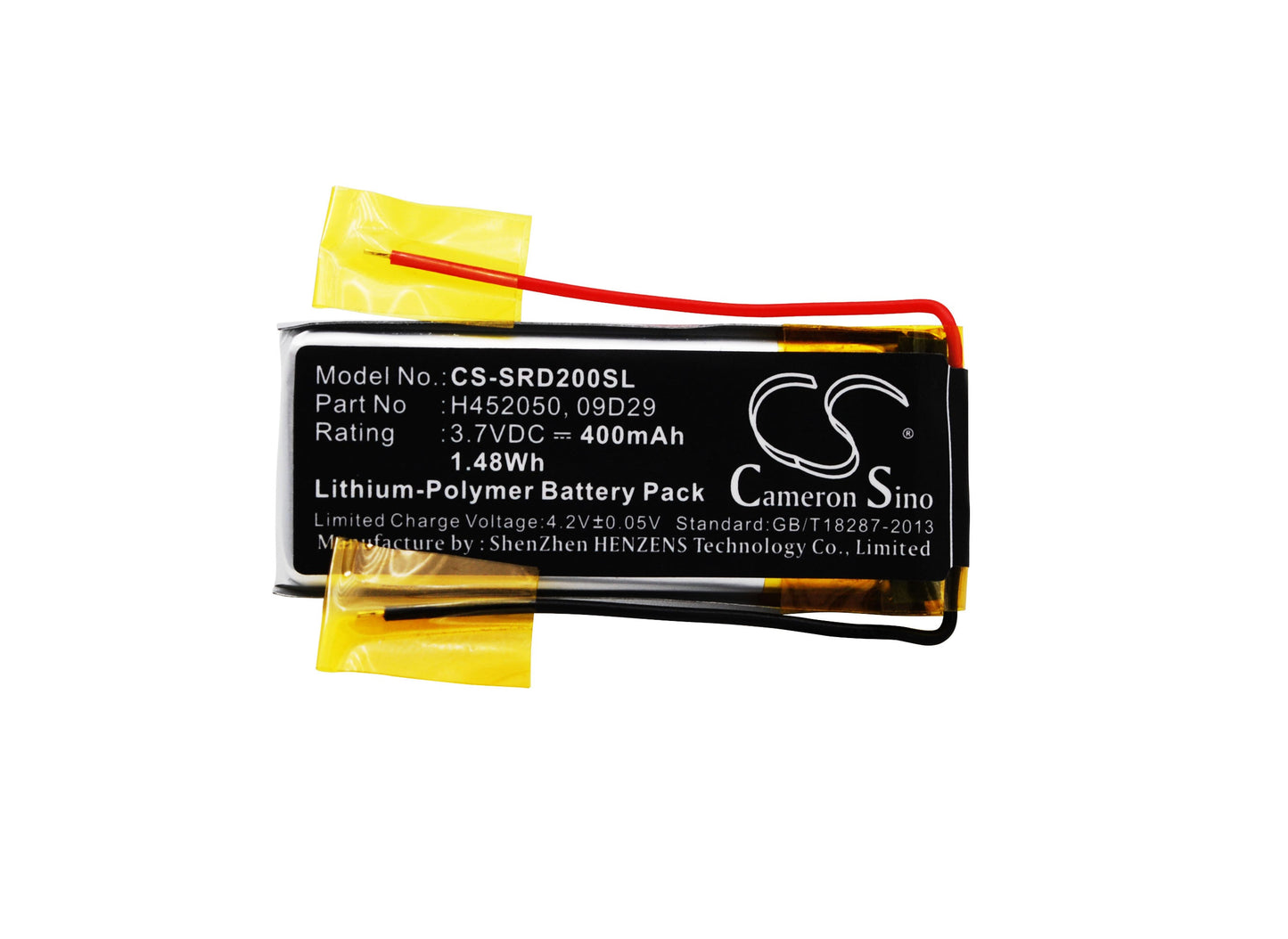 Replacement Battery for Scala Rider Freecom 2 – Wireless Headset – 400mAh / 1.48Wh / 3.7V