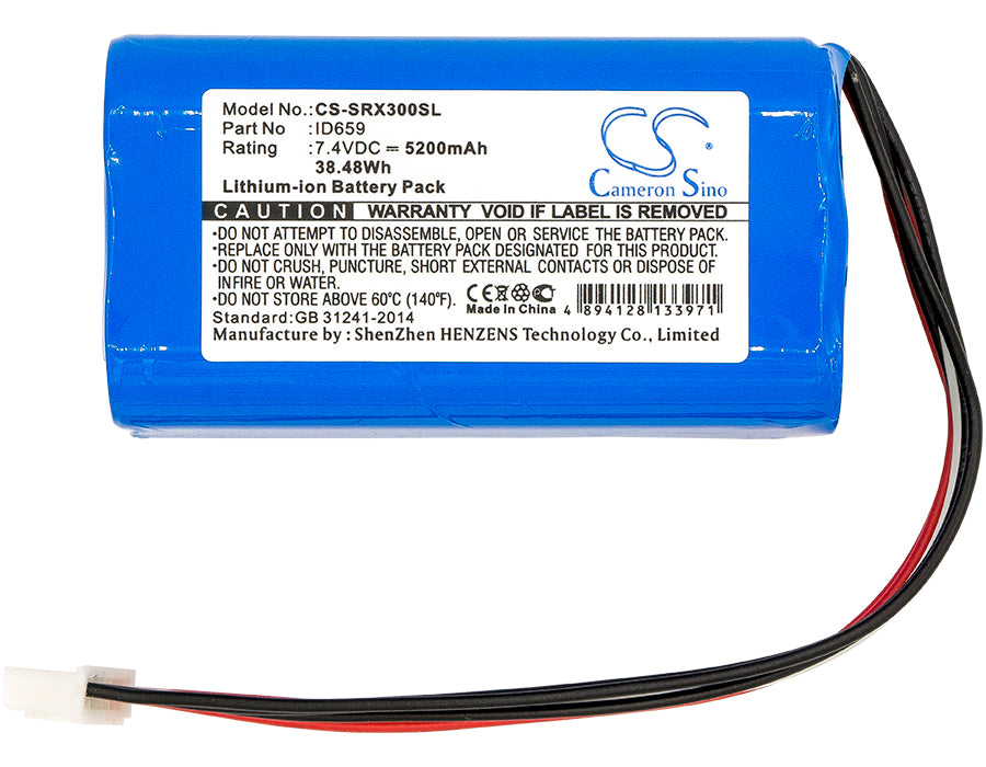 Replacement Battery for Sony SRS-X30 – 5200mAh / 38.48Wh