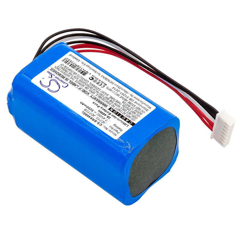 Replacement Battery for Sony SRS-XB40 – 5200mAh / 38.48Wh
