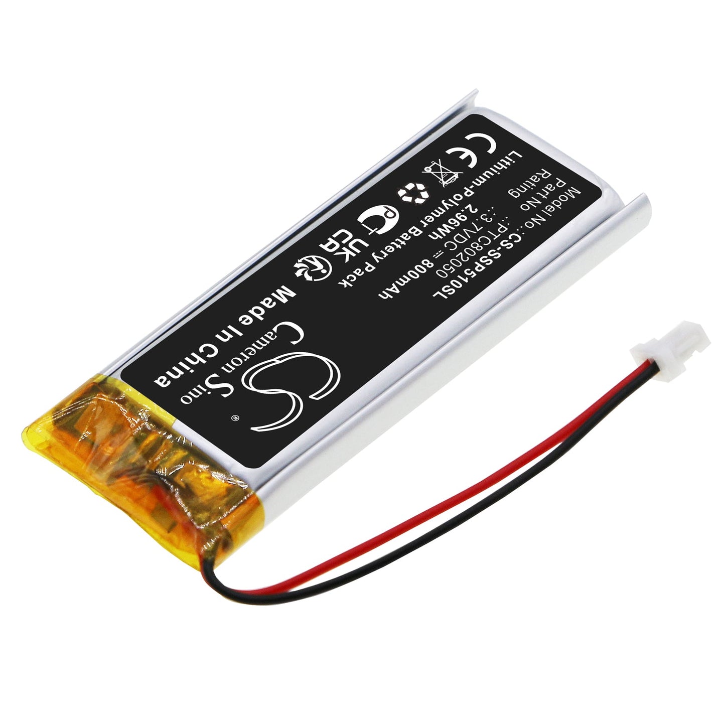 Replacement Battery for Sena GT-Air II – Wireless Headset – 800mAh / 2.96Wh / 3.7V