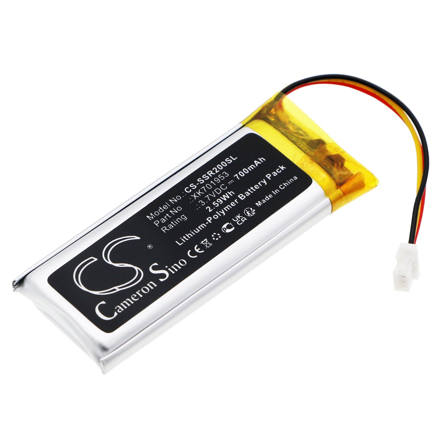 Replacement Battery for Sena SRL2 – Wireless Headset – 700mAh / 2.59Wh / 3.7V