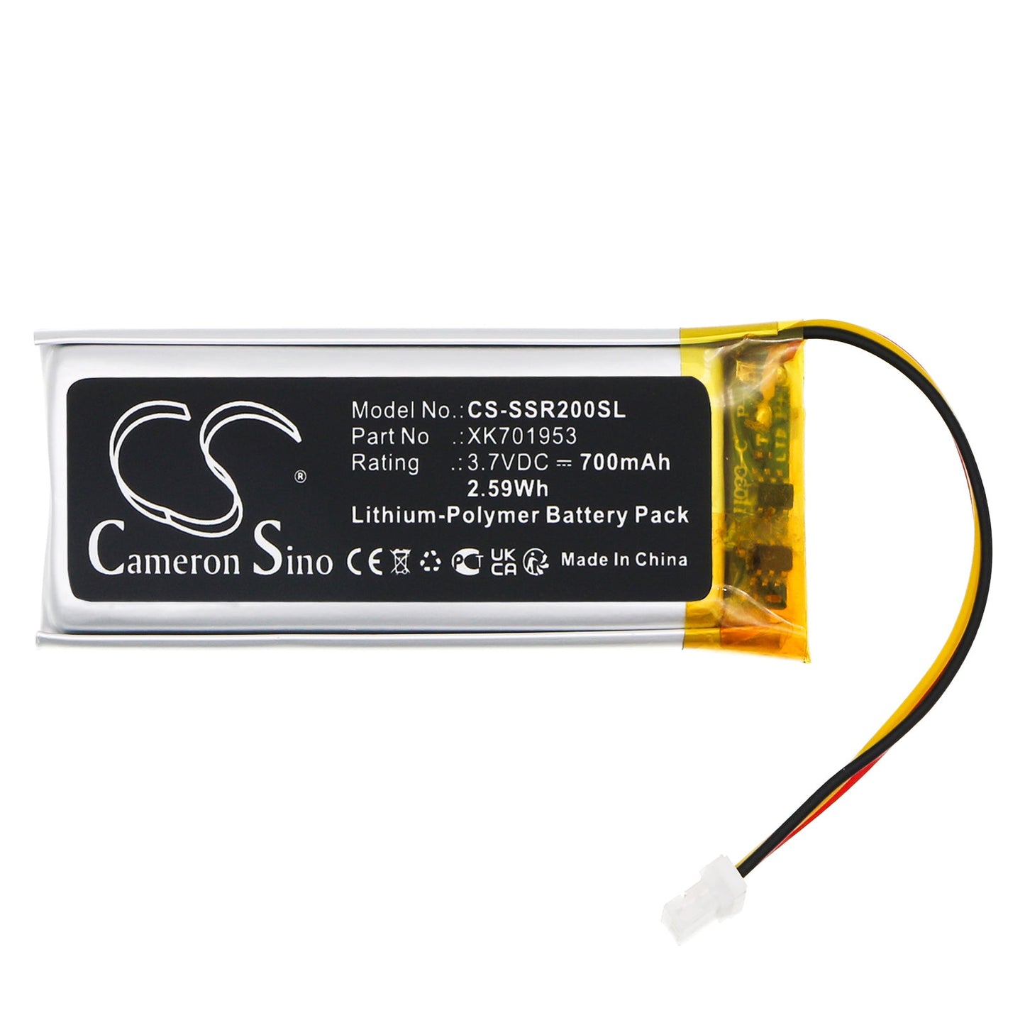 Replacement Battery for Sena SRL2 – Wireless Headset – 700mAh / 2.59Wh / 3.7V