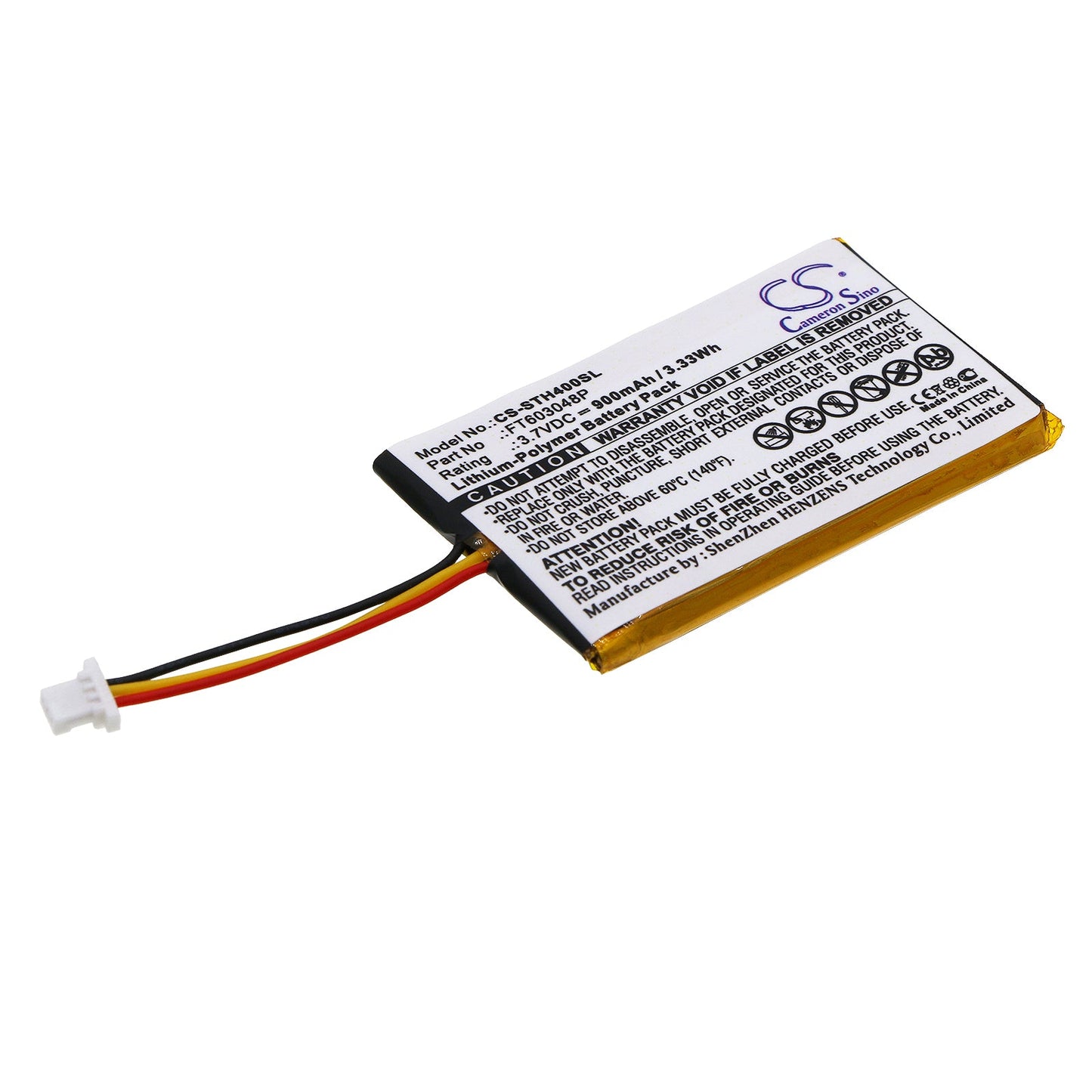 Replacement Battery for Turtle Beach Ear Force – Wireless Headset – 900mAh / 3.33Wh / 3.7V