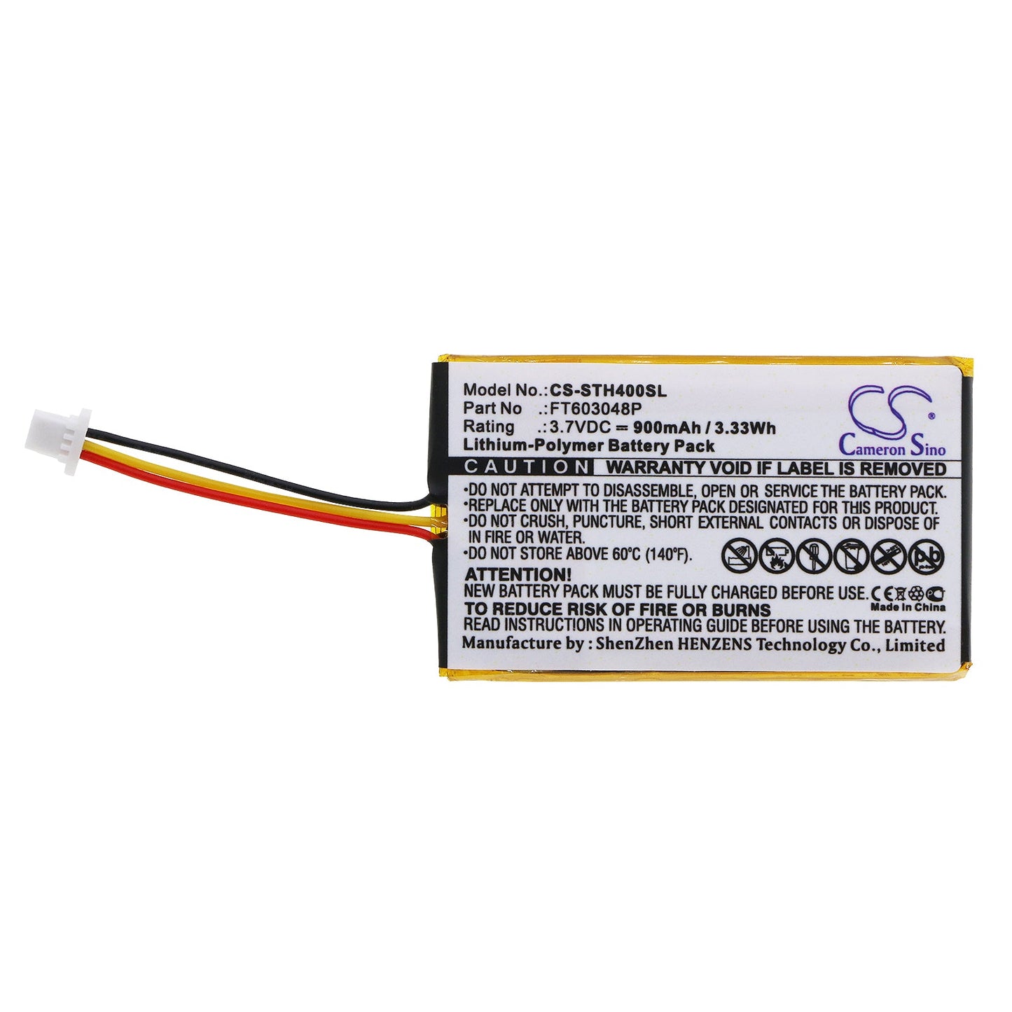Replacement Battery for Turtle Beach Ear Force – Wireless Headset – 900mAh / 3.33Wh / 3.7V