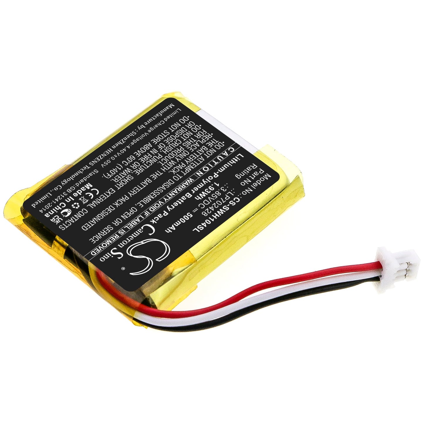 Replacement Battery for Sony WF-1000XM4 Charging Case – Wireless Headset – 500mAh / 1.93Wh / 3.85V