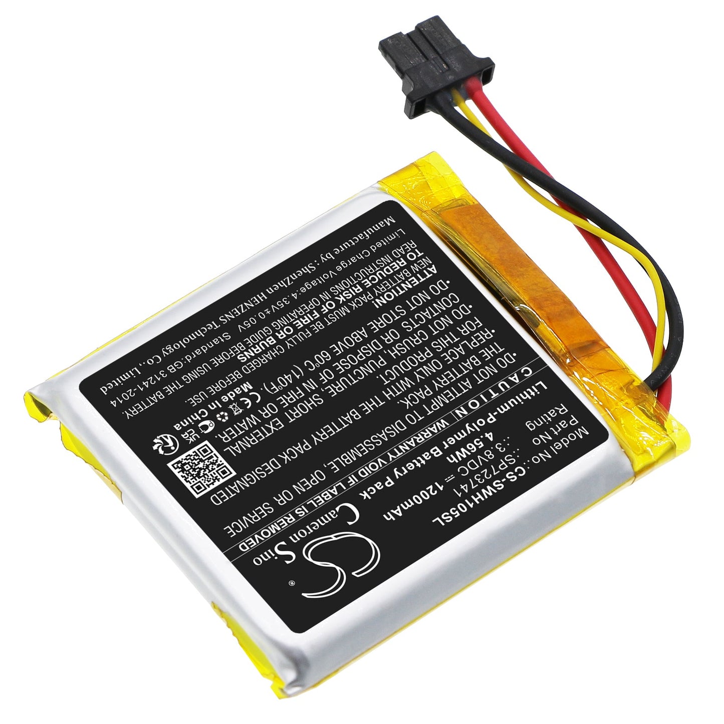 Replacement Battery for Sony WF-1000XM5 – Wireless Headset – 1200mAh / 4.56Wh / 3.8V