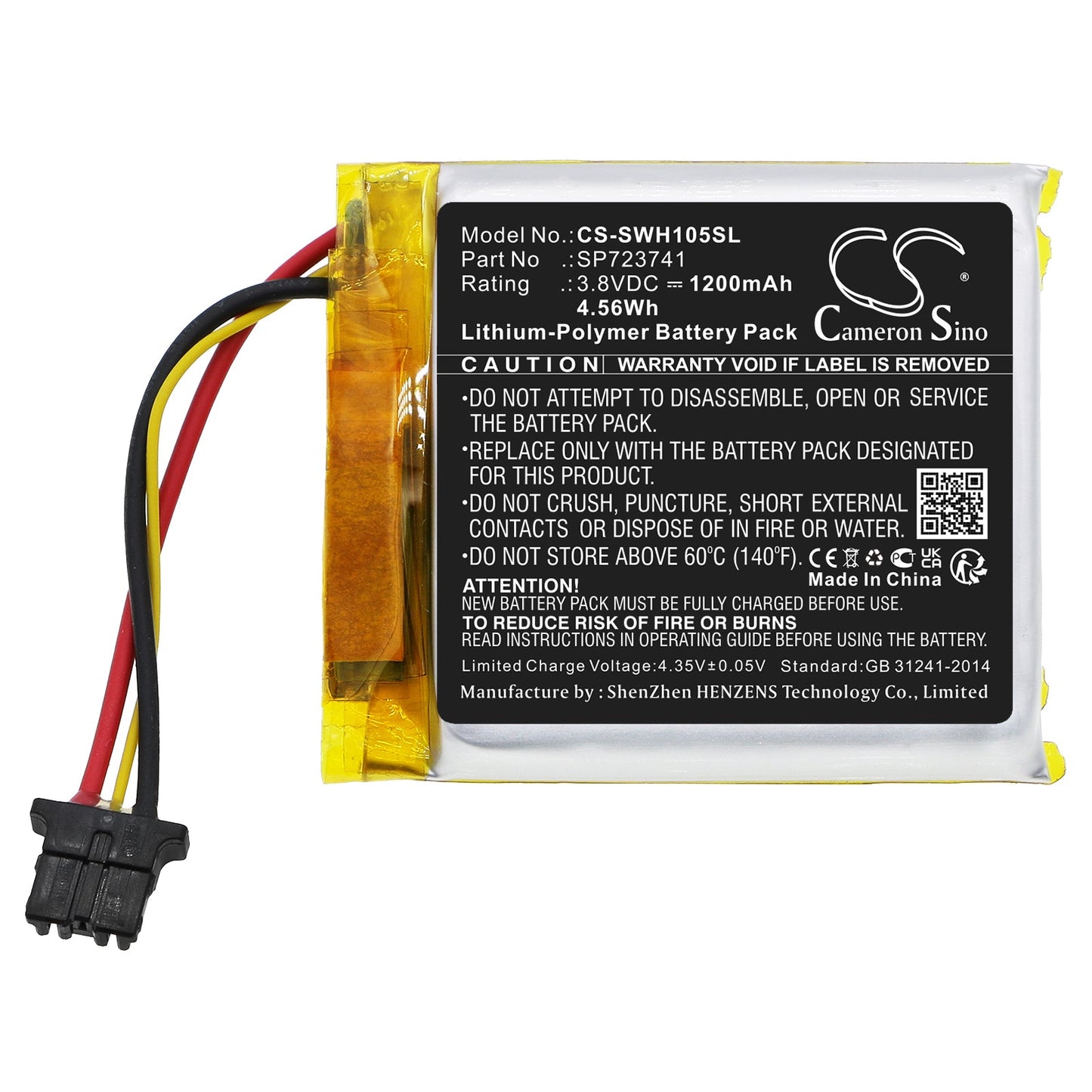 Replacement Battery for Sony WF-1000XM5 – Wireless Headset – 1200mAh / 4.56Wh / 3.8V