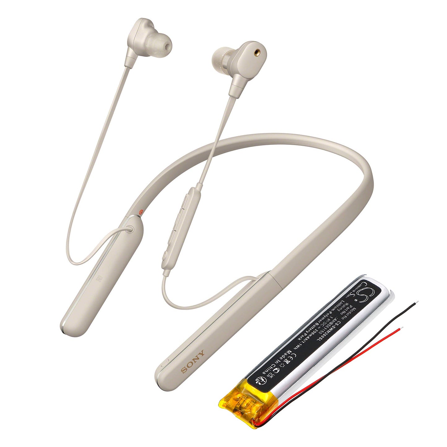 Replacement Battery for Sony WI-1000XM2 – Wireless Headset – 290mAh / 1.1Wh / 3.8V