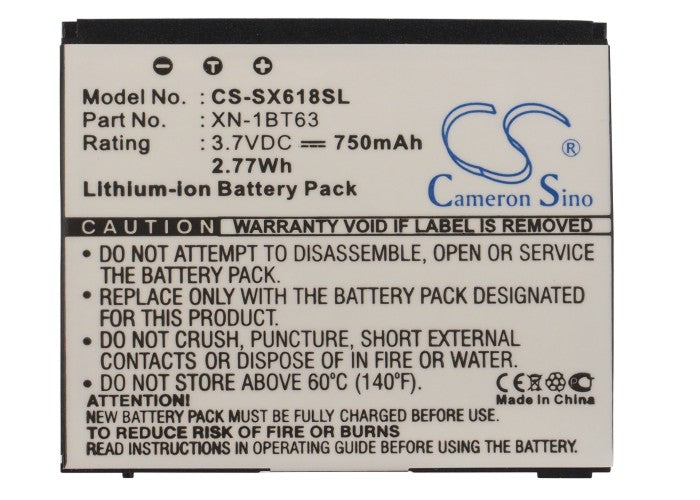 Replacement Battery for Sharp SH6110 – Mobile, SmartPhone – 750mAh / 3.7V