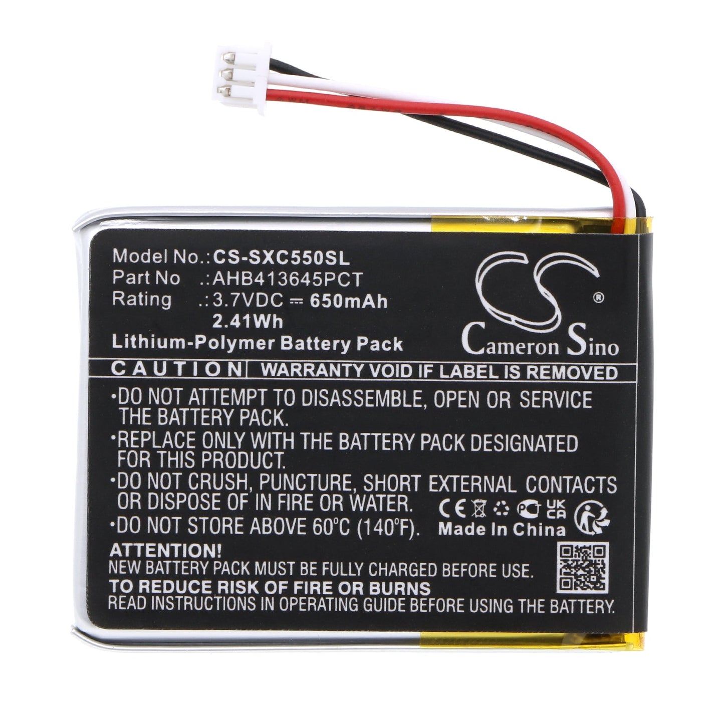 Replacement Battery for Sennheiser EPOS ADAPT 660 – Wireless Headset – 650mAh / 2.41Wh / 3.7V
