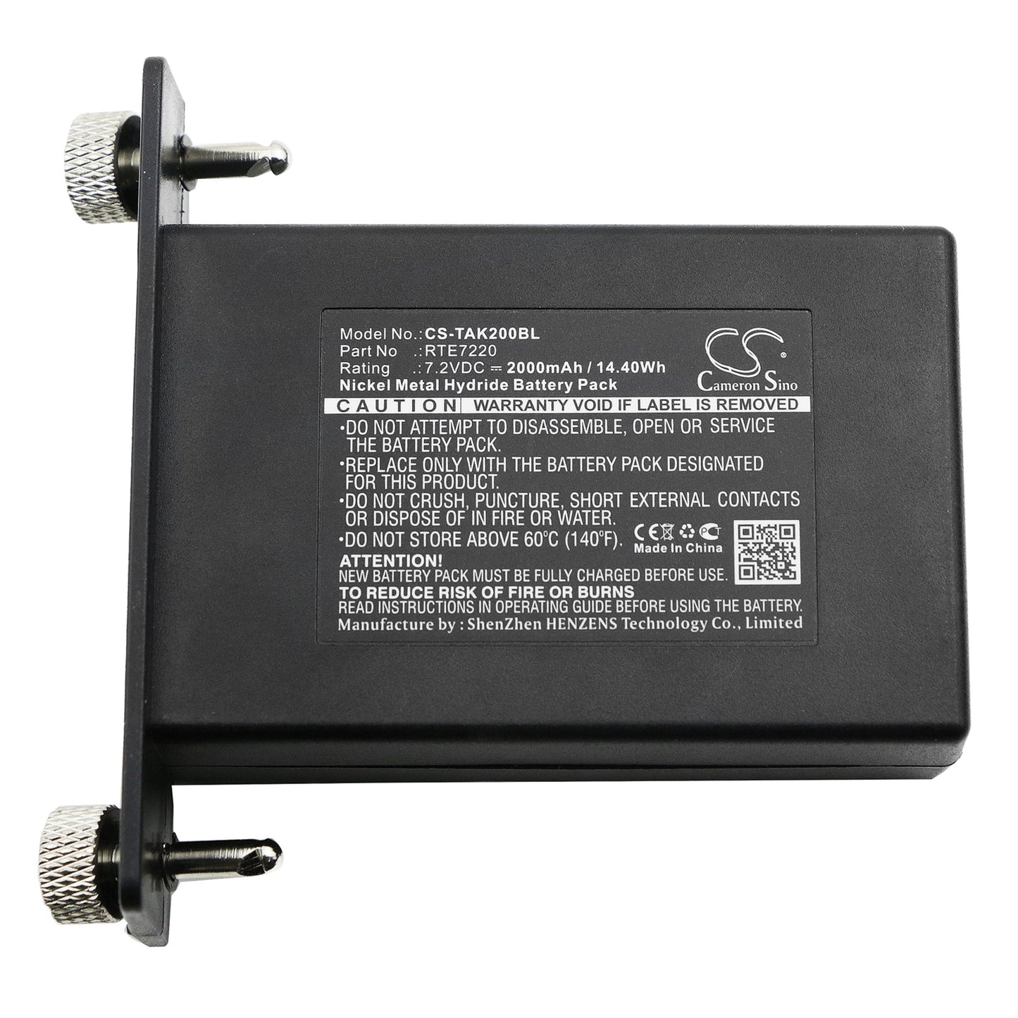 Replacement Battery for Teletec 10191556 – Crane Remote Control – 2000mAh / 14.40Wh / 7.2V