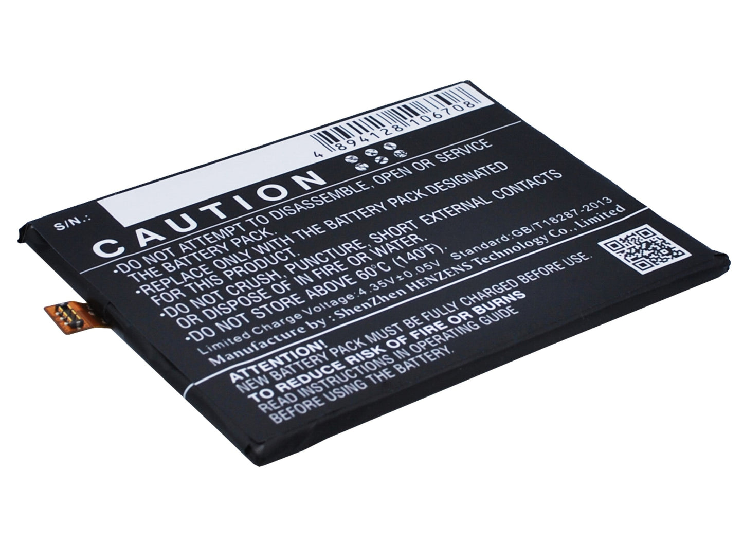 Replacement Battery for UMI  Emax – Mobile, SmartPhone – 3300mAh / 12.54Wh / 3.8V