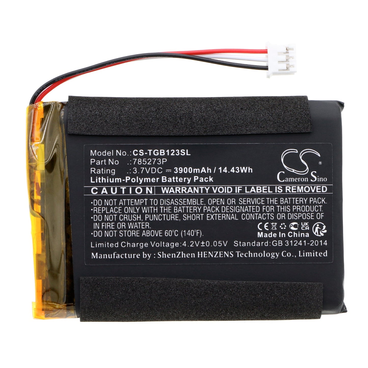 Replacement Battery for Tigermedia  1233 – Speaker – 3900mAh / 14.43Wh / 3.7V