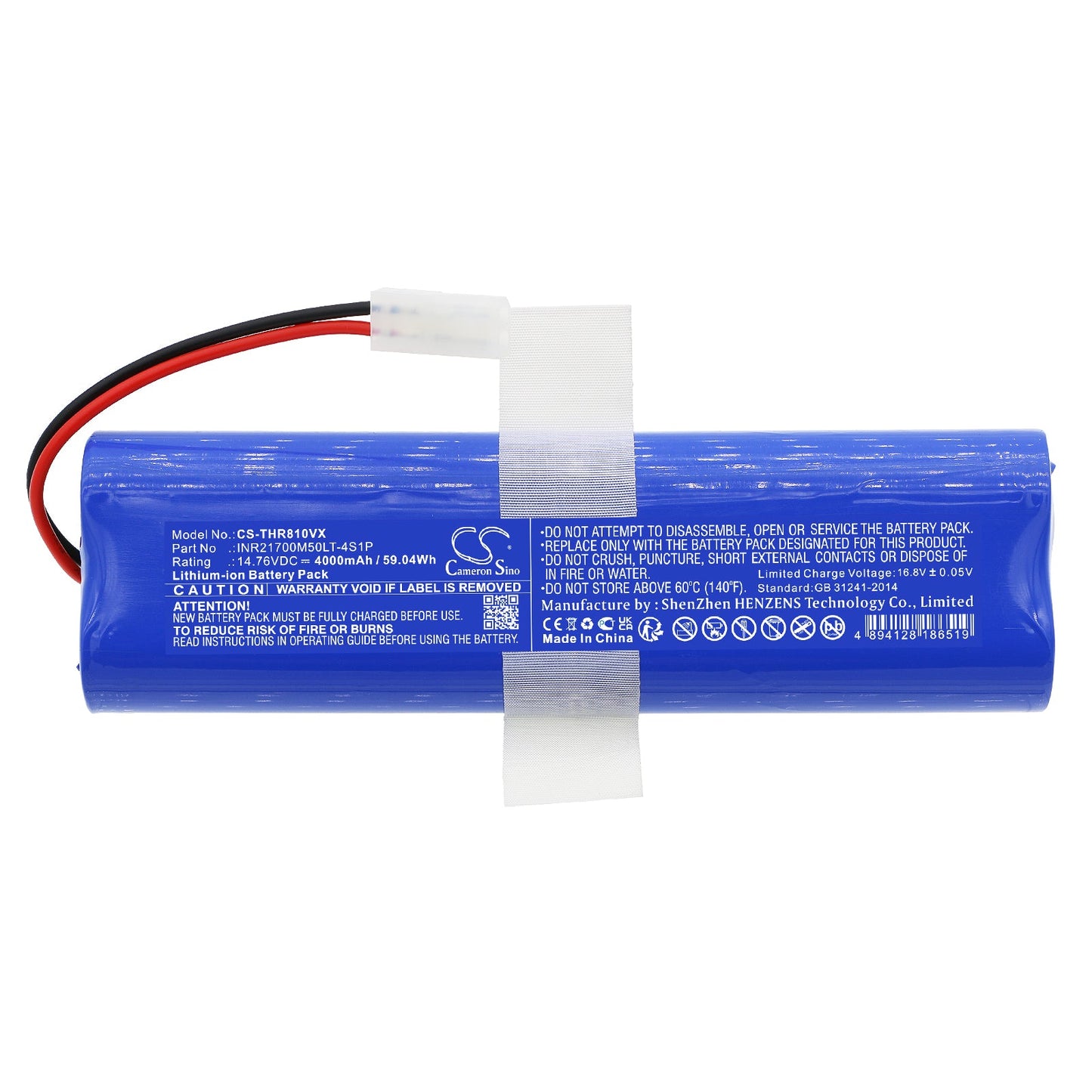 Replacement Battery for 360 Botslab S8 Plus – Vacuum – 4000mAh / 59.04Wh / 14.76V