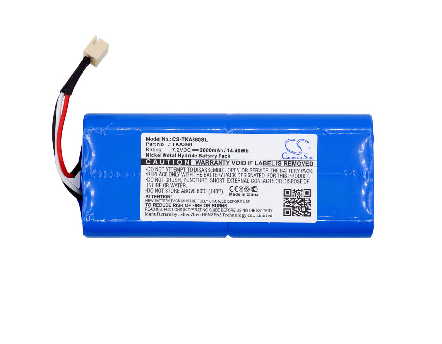 Replacement Battery for TDK  Life on Record A360 – Speaker – 2000mAh / 14.40Wh / 7.2V