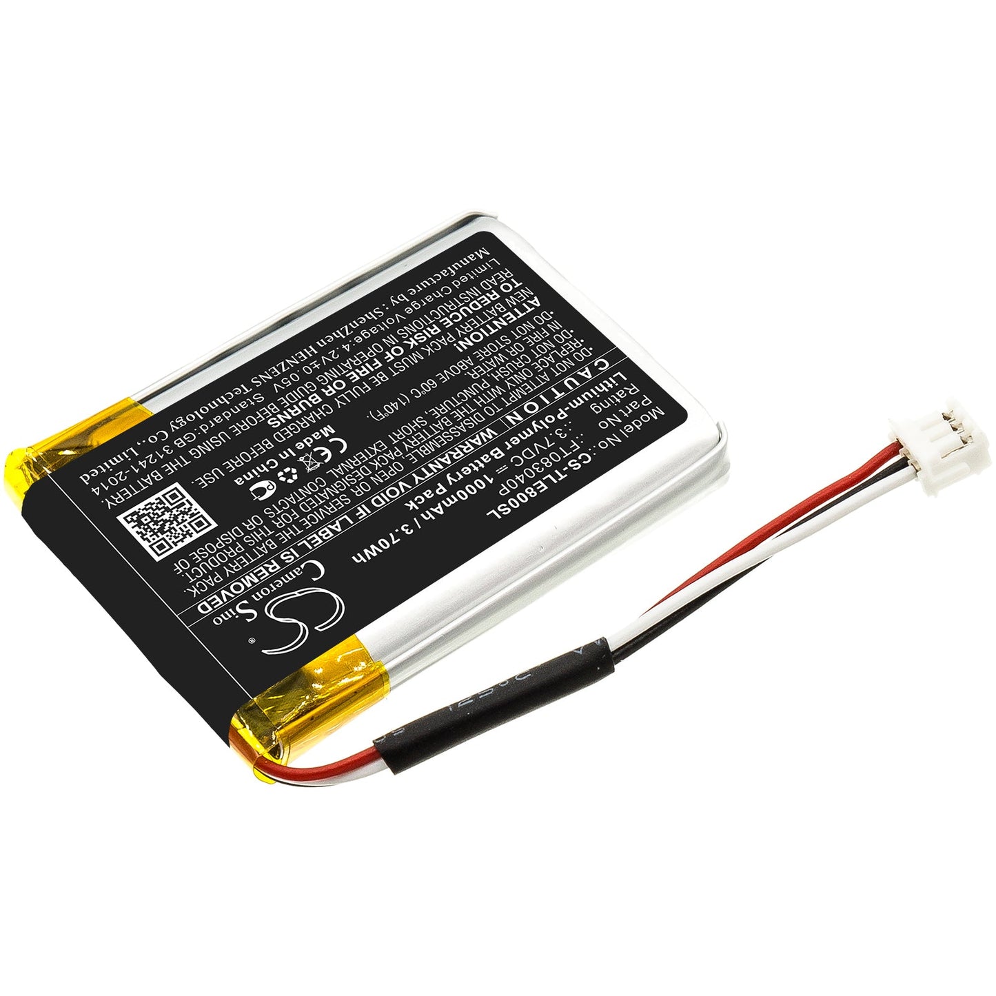 Replacement Battery for Turtle Beach  Elite 800 – Wireless Headset – 1000mAh / 3.70Wh / 3.7V