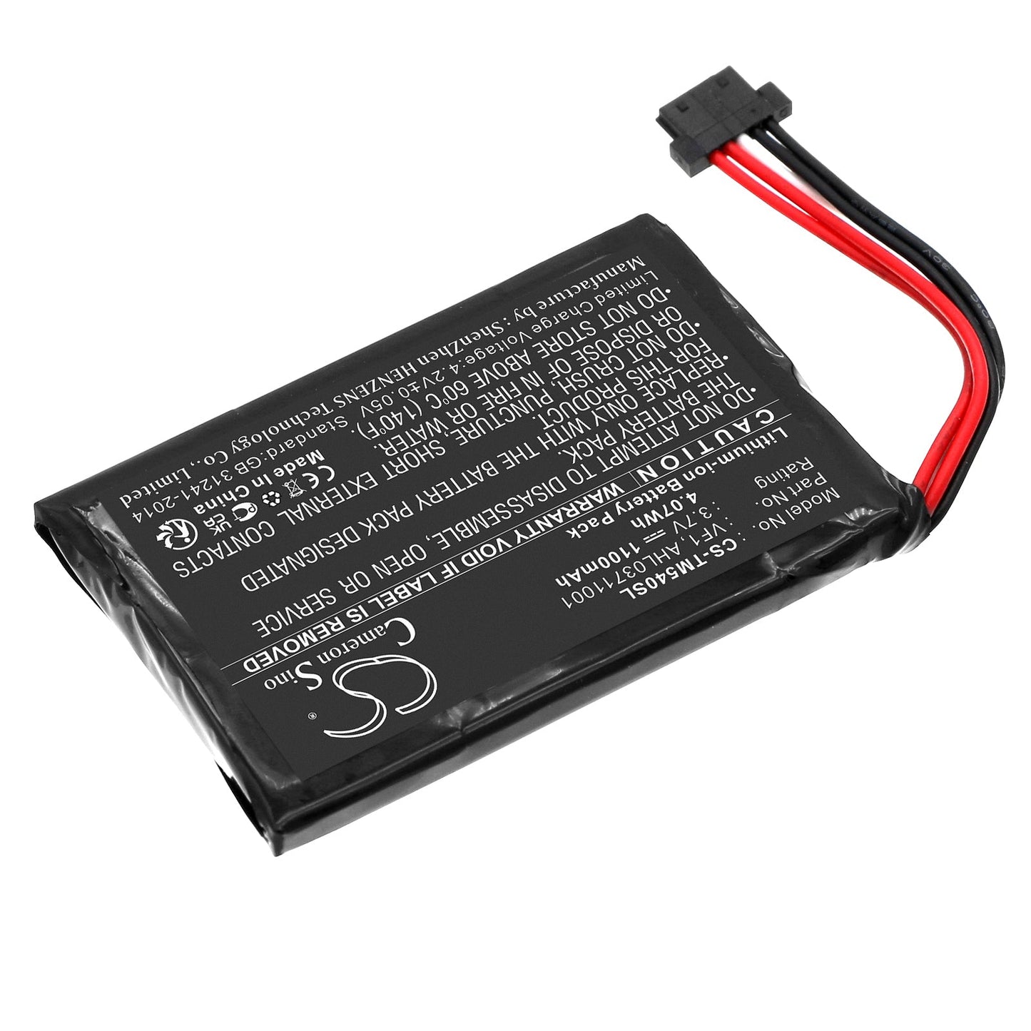 Replacement Battery for TomTom  4CF5.002.00 – GPS, Navigator – 1100mAh / 3.7V