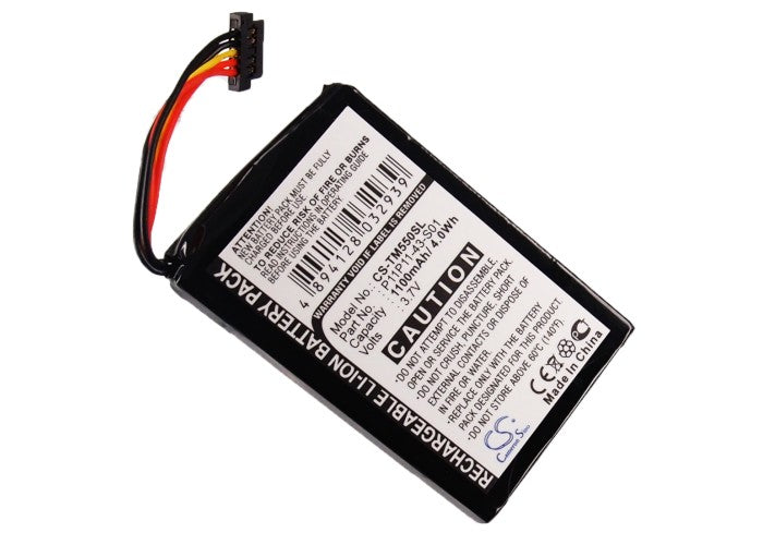 Replacement Battery for TomTom  8CP5.011.11 – GPS, Navigator – 1100mAh / 4.07Wh / 3.7V